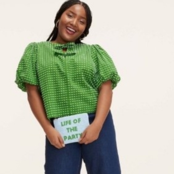 Low Start Kate Spade X Target 🎯 " Life Of The Party " Clutch-Zip Pouch 💙💚 - Picture 3 of 5